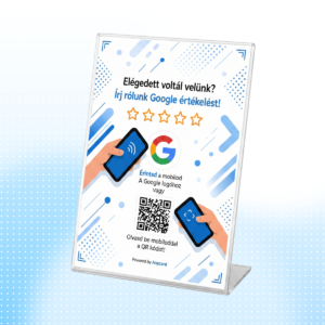 Google értékelő tábla - Több 5 csillagos értékelés gyorsan