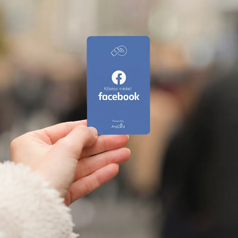 Facebook követőgyűjtő kártya - NFC/QR - Image 2