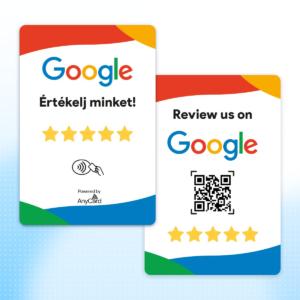 Google értékelő kártya - NFC/QR