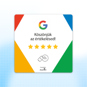 Google Öntapadós Értékelésgyűjtő Okoskártya - NFC
