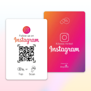 Instagram Okoskártya - NFC/QR