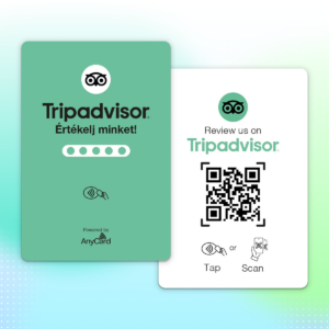 Tripadvisor Értékelésgyűjtő Okoskártya - NFC/QR